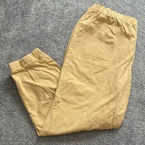 Style & Co High Rise Canvas Jogger Pants, XL